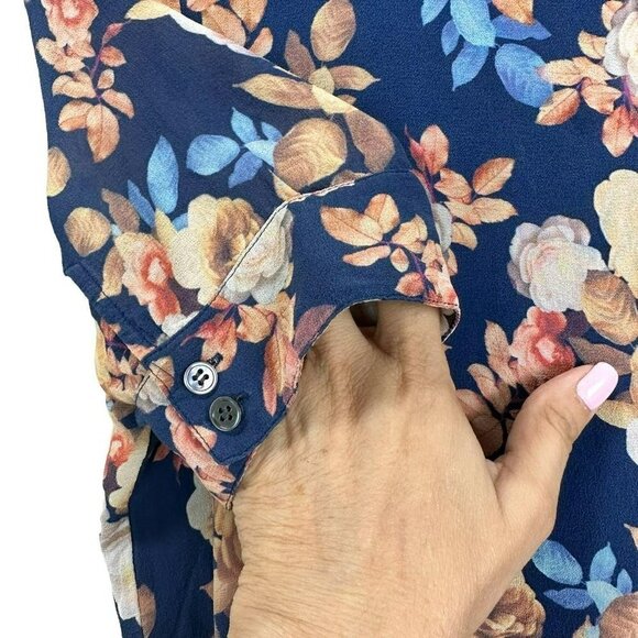 J. Crew Silk in Antique Floral 100% Silk Shift Dress Size 0 - Picture 9 of 15